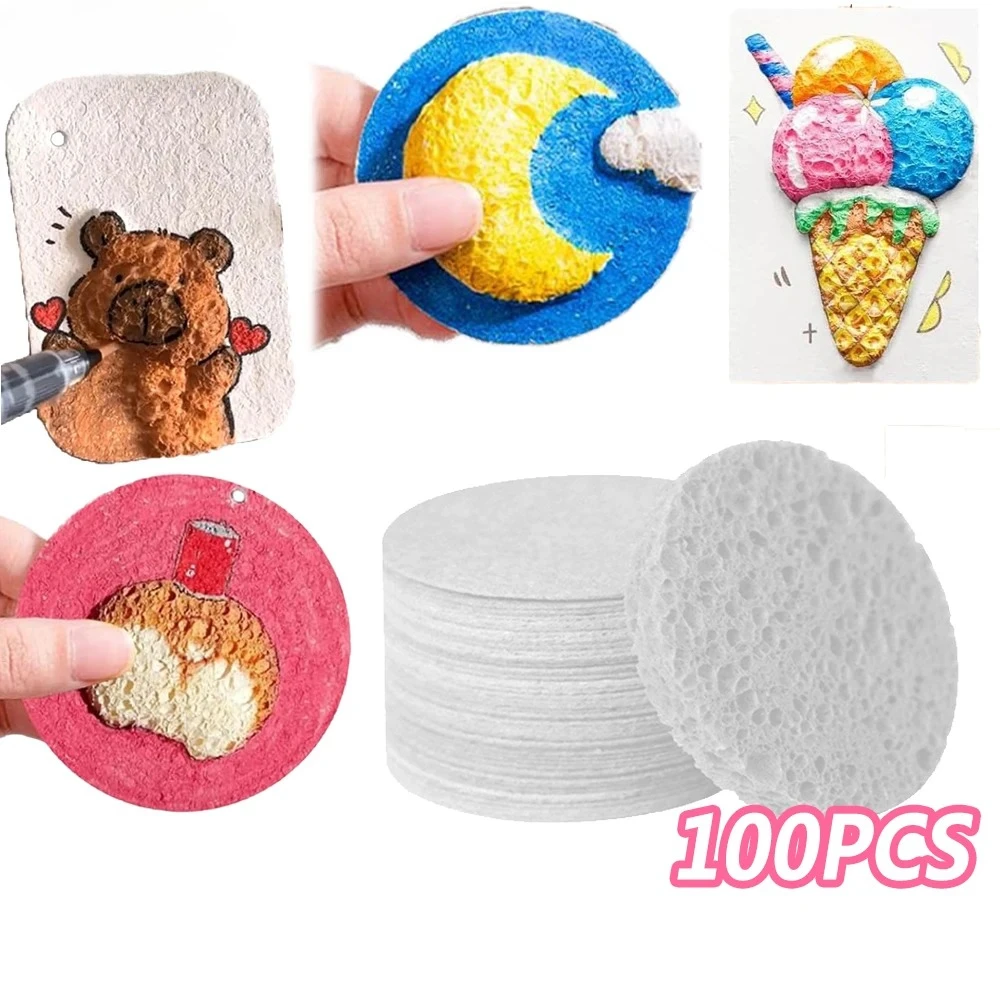3D Magisches Schaumstoff-Textur-Malpapier für Kinder DIY Zeichnen Kunst Pädagogisches Bastelset Schwamm-Leinwand-Brett Handwerk Spielzeug
