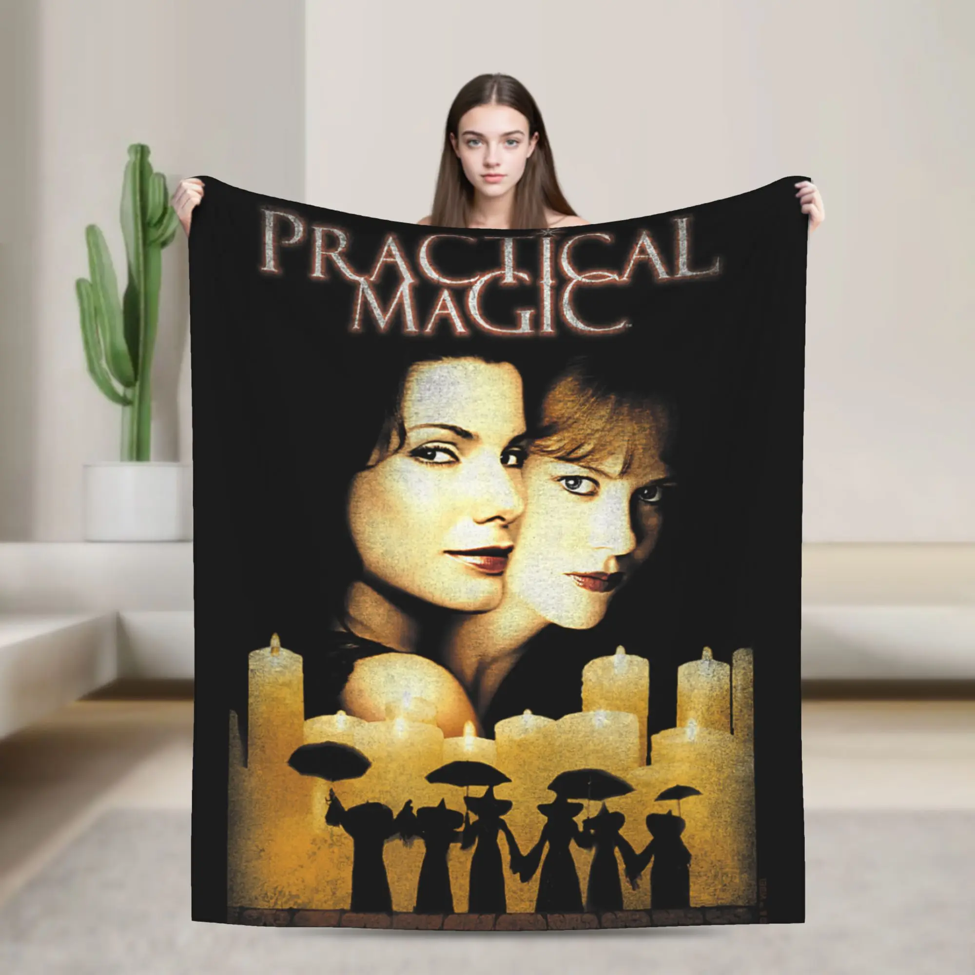 Practical Magic Poster Knitted Blankets Fleece  Ultra-Soft Throw Blanket for Bed Bedroom Quilt
