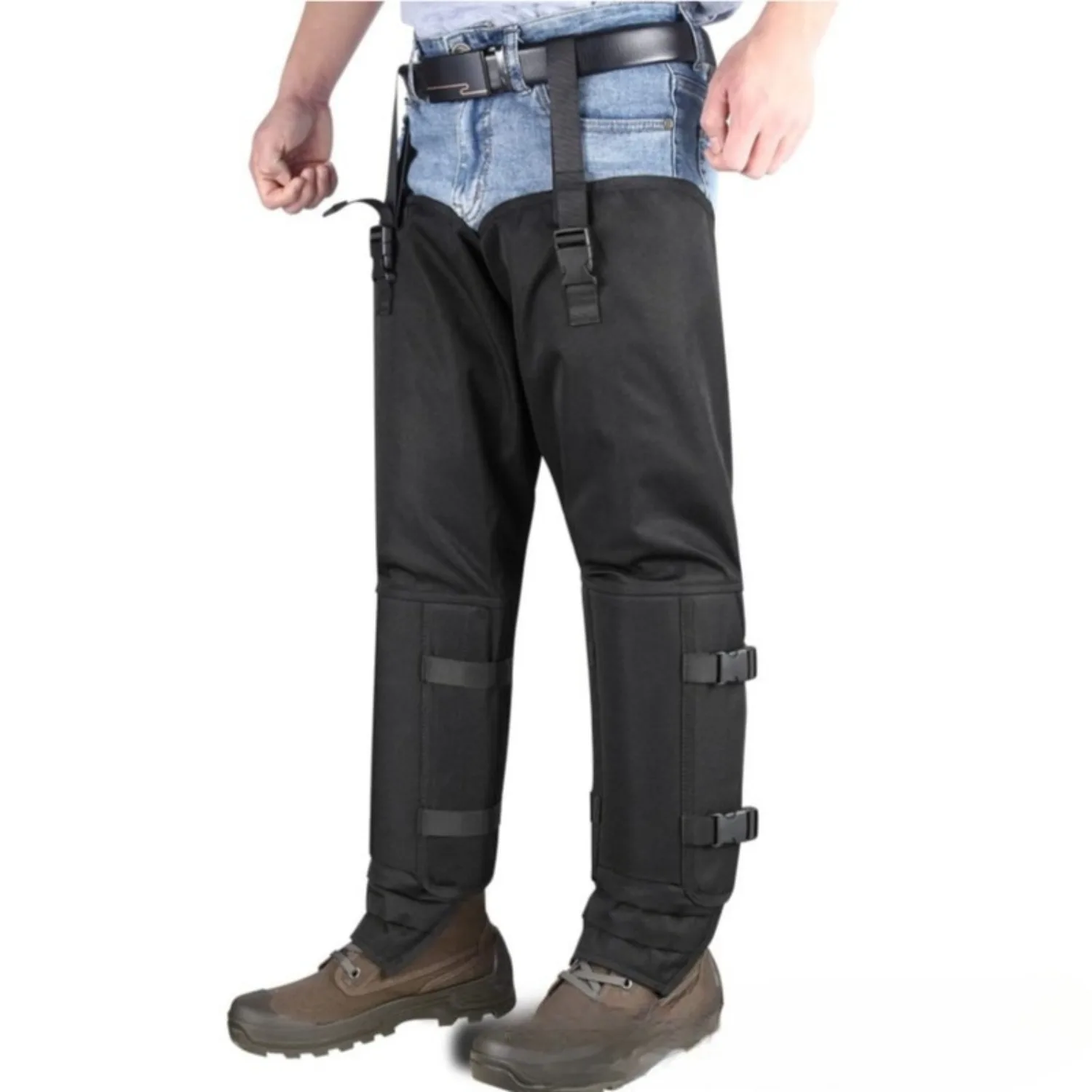 Snake Gaiters Leg Guards Waterproof Snake-Chaps Breathable Anti-Snake Gaiters Snake Bite Protection Snake Proof-Chaps Adjustable