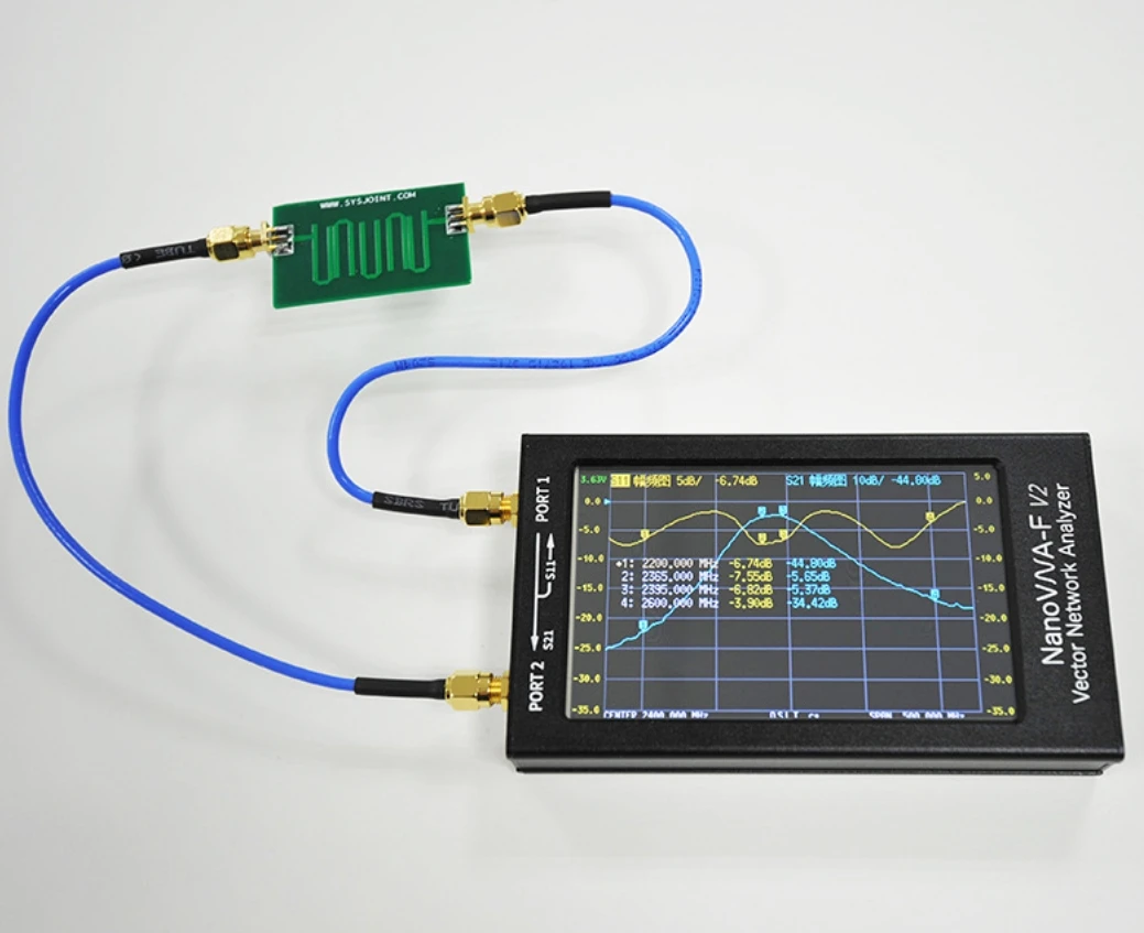 New NanoVNA-F V2 3GHz 4.3 Inch Touch Screen Vector Network Analyzer   Amplifiers NanoVNA V2 Antenna Analyzer