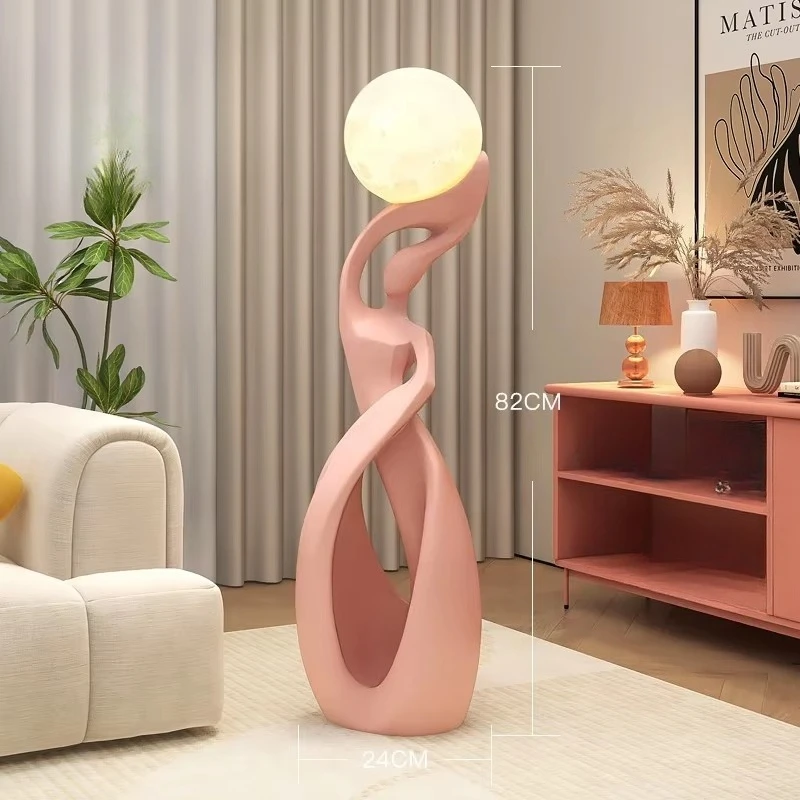 Large floor-to-ceiling abstract art lamp decoration, living room indoor floor lamp