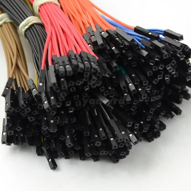 50pcs 10/20/30cm 2.54mm Color Optional DIY Electronic Kit Breadboard Dupont Cable for Arduino Male Female Dupont Jumper Wire