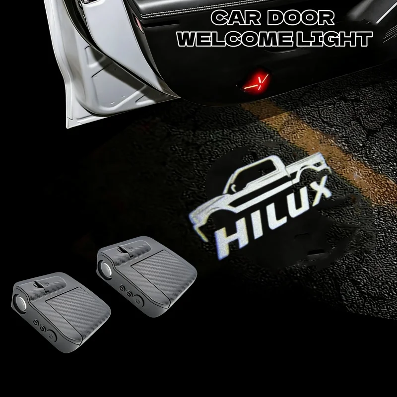 

For HILUX Sport Pickup Truck Car Lights Accessory LED Door Projector Ghost Shadow Courtesy Lamp LED Car Good Accessories