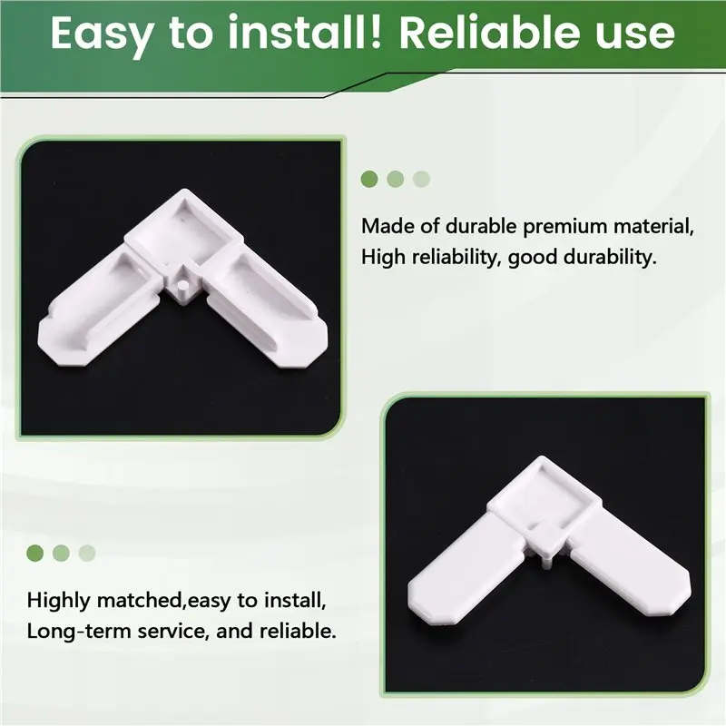 Corner Replacement Frame Kit 50Pcs 5/16 In X 3/4 In Window Screen For Various Window And Door Applications