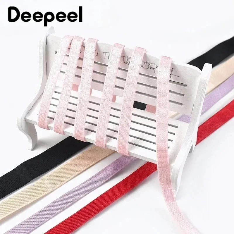 

5/10/20M 6-25mm Nylon Elastic Bands for Swimsuit Shoulder Straps Stretch Tape Underwear Bra Strap Rubber Band Sewing Accessories