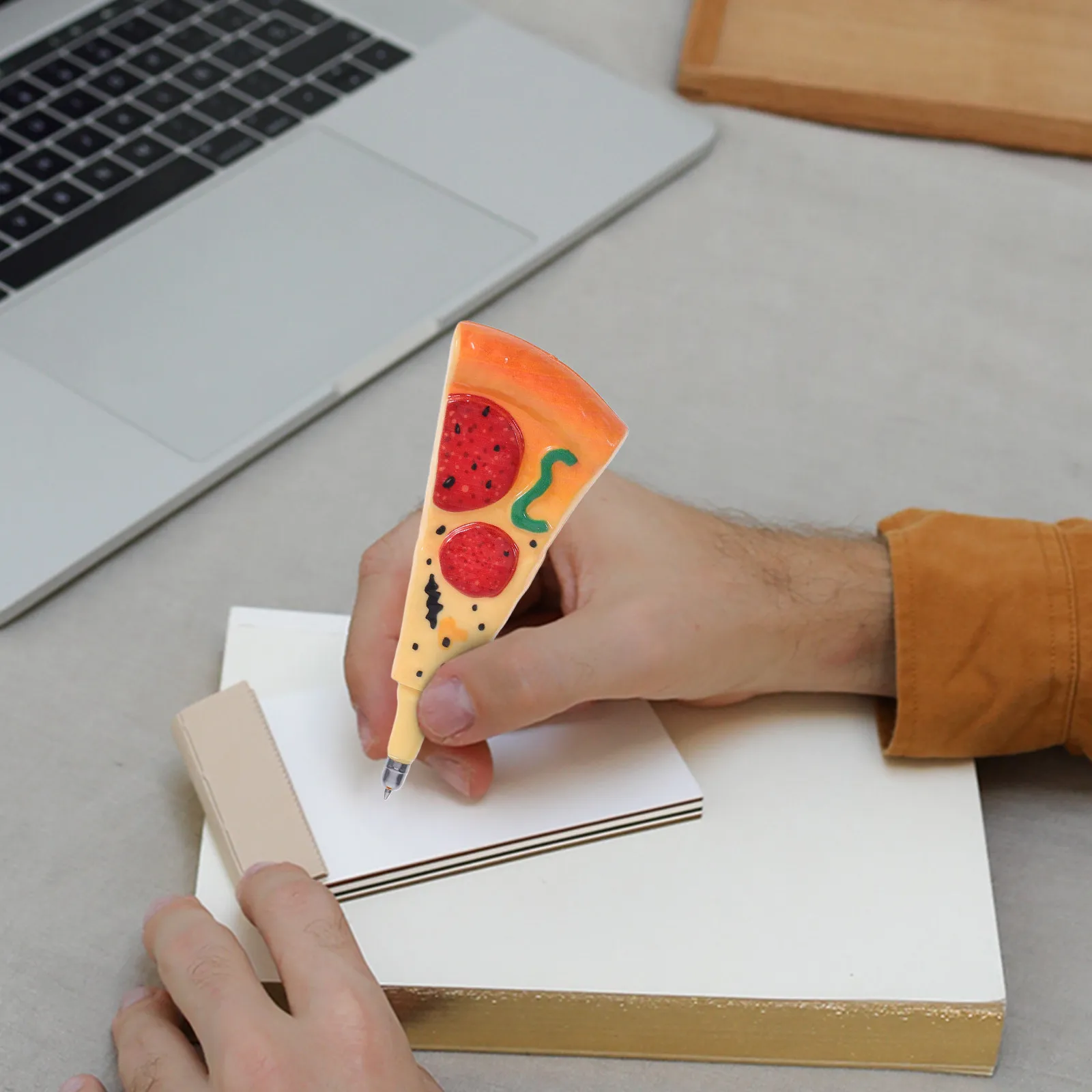 

5Pcs Realistic Pizza Shaped Ballpoint Pen Fun Office School Creative Writing Novelty Food Pen Gel Ink Stationery Supplies