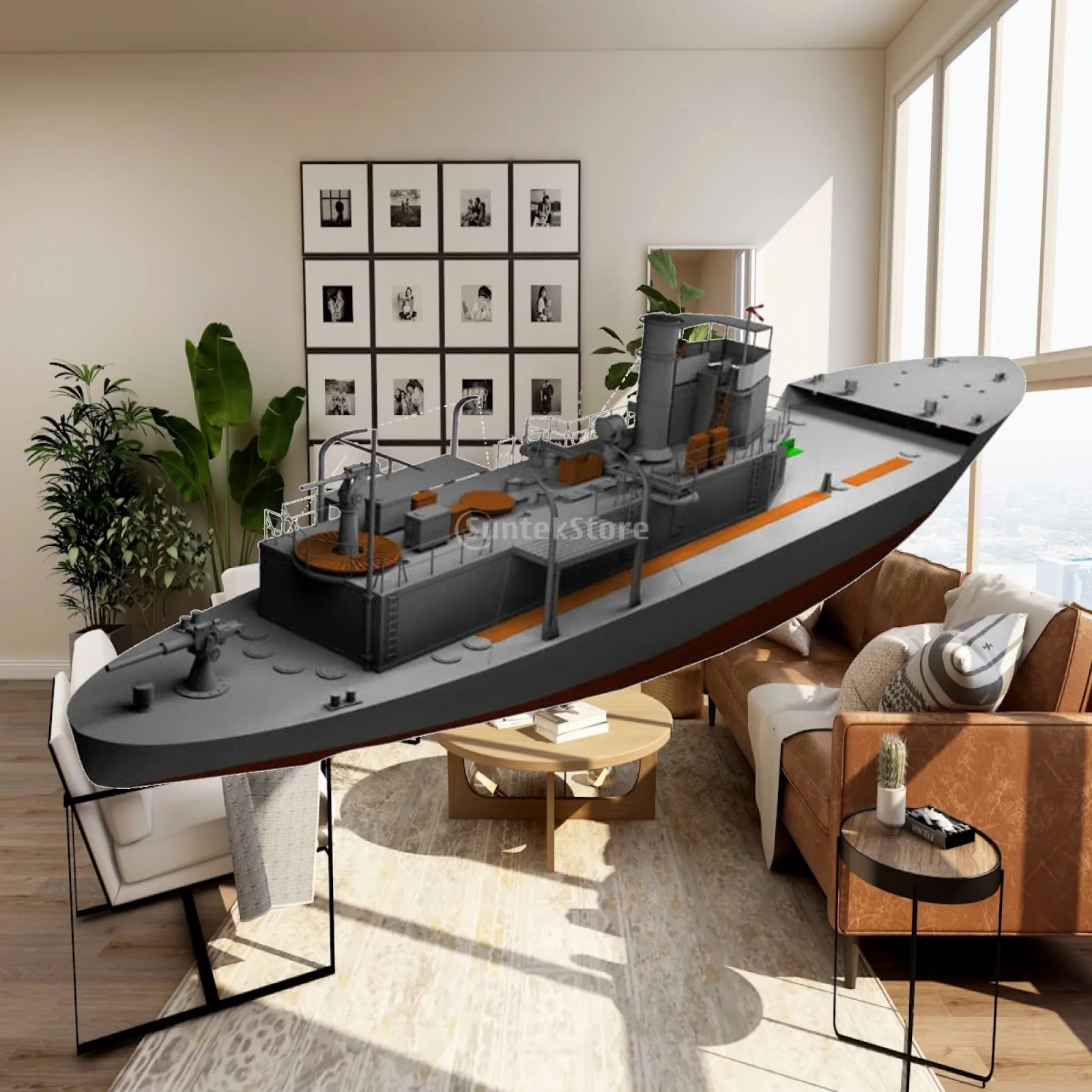 1:100 Patrol Boat Kits Education Toys Brain Teaser Puzzle Paper DIY Toy for Desktop Ornaments Kids Children Home Decoration Boys