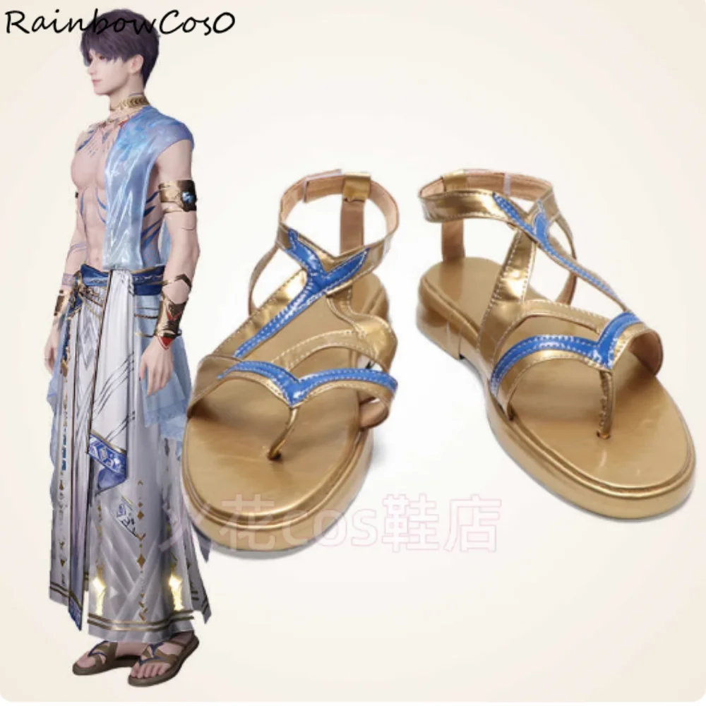 Rafayel amor e espaço profundo cosplay sapatos botas jogo anime festa dia das bruxas arco-íris cos0 w5313