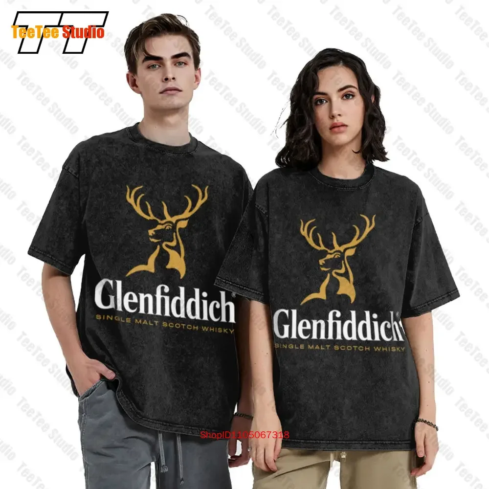 Glenfiddich Single Malt 1887 Scotch Whisky Alcohol Vintage Oversized T-Shirt JJ6E