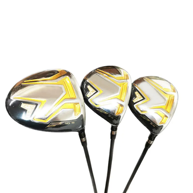 Golf Clubs HM 08 Golf Wood Set Driver 9.5 10.5 Degree Fairway Wood 3/15 5/18 R/S/SR Flex Graphite Shaft With Head Cover Grip