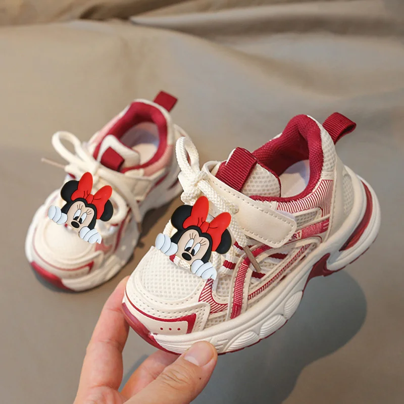 

Disney Mickey Mouse Kids Sneakers Spring & Fall Boys & Girls Mesh Breathable Casual Shoes Girls Running Shoes Baby Toddler Shoes
