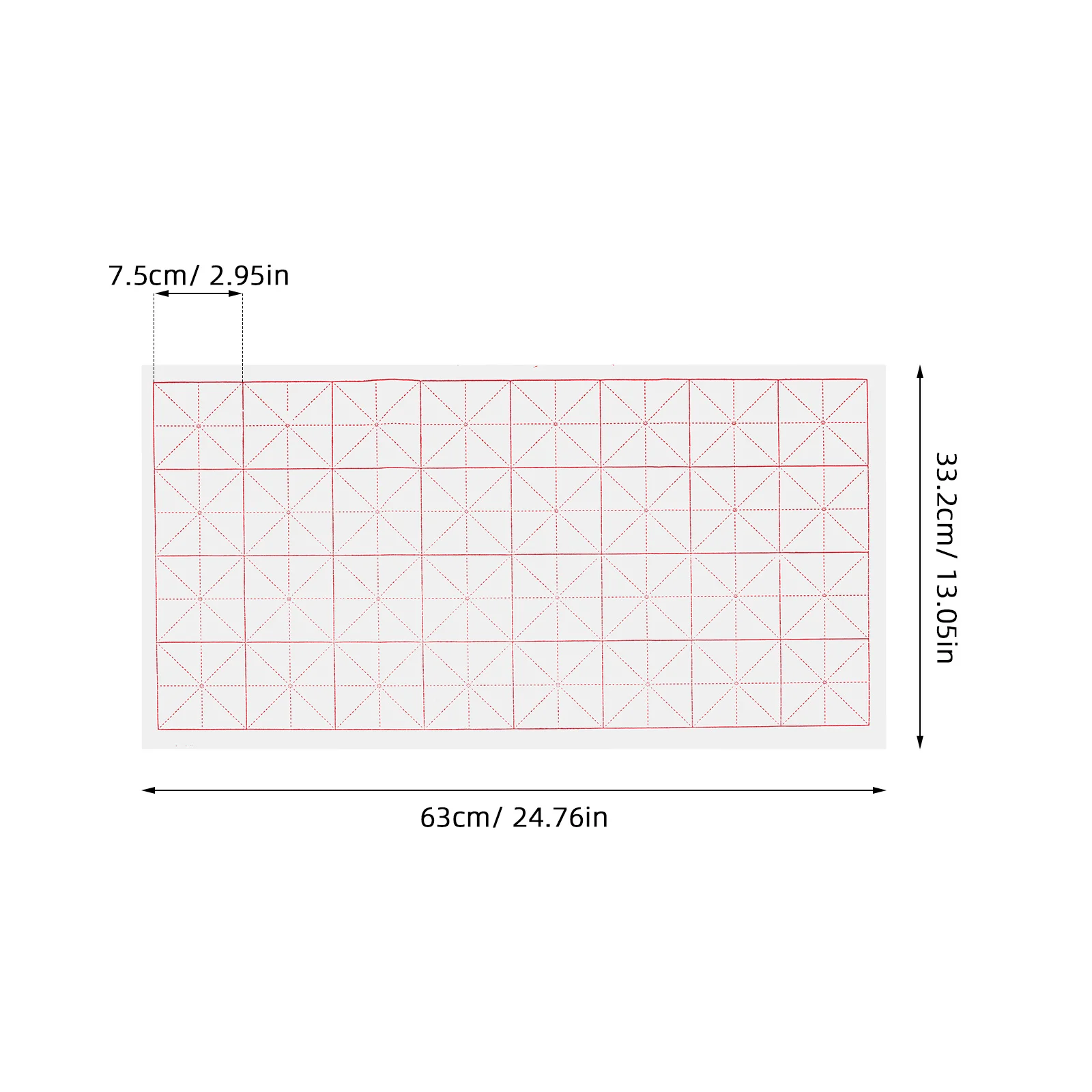 กระดาษเขียนพู่กันจีนแบบกริด 50 แผ่น กระดาษซวนแบบกึ่งสุก ทำจากเส้นใยไม้ไผ่แข็งแรง สำหรับฝึกเขียนพู่กันจีน ใช้กับหมึกซูมิ ศิลปะการเขียนบนกระดาษข้าว