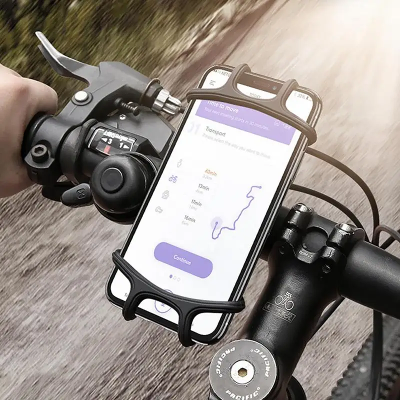 Motorcycle Phone Holder Universal Bicycle Safe Installation Weather Resistant Silicone Grip Ideal Choice car accessories