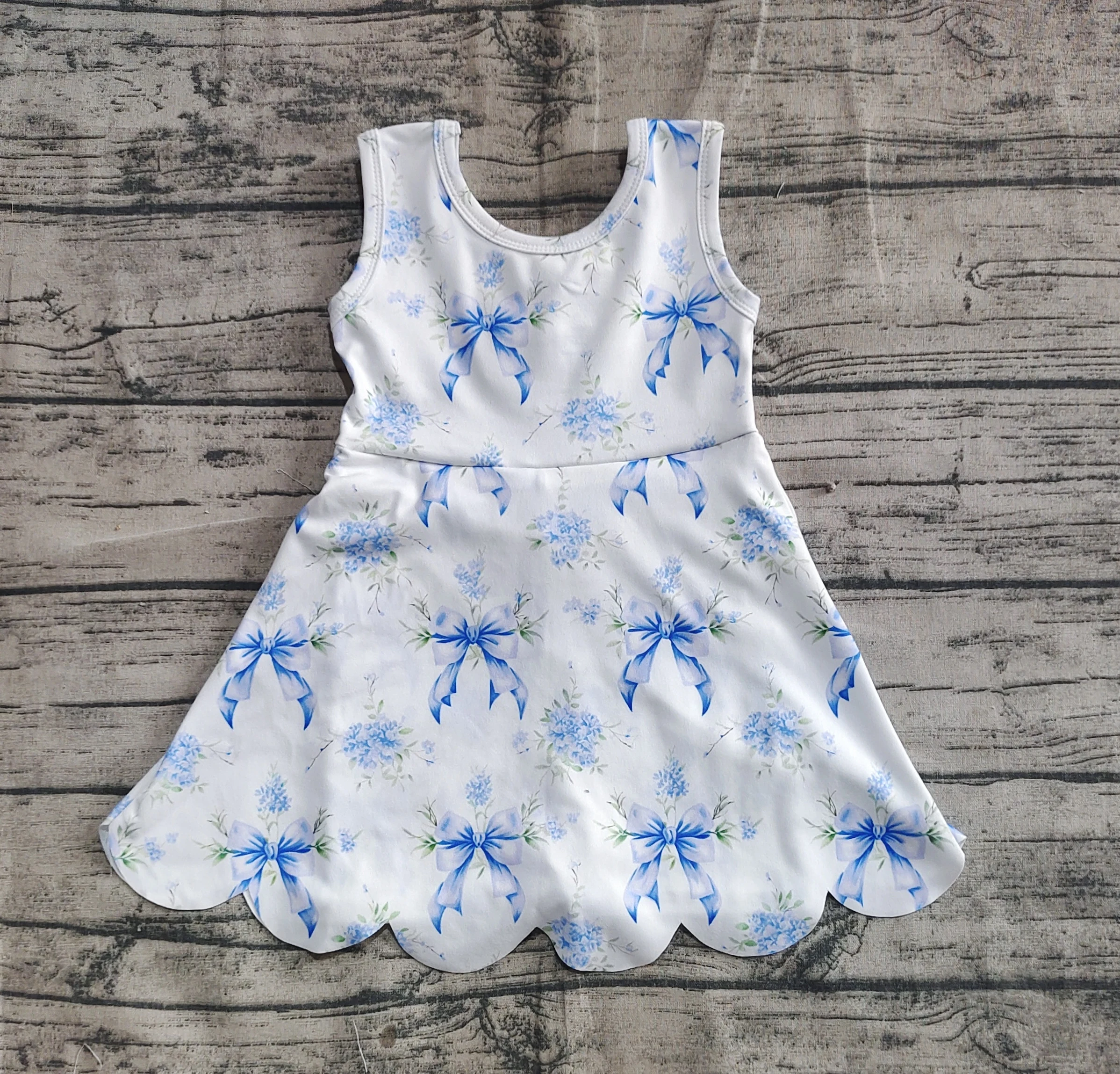 

6.14 GSD2587 No Moq aby Girls Clothes Sleeveless Have Under Shorts Dress Kids Yoga Outfits
