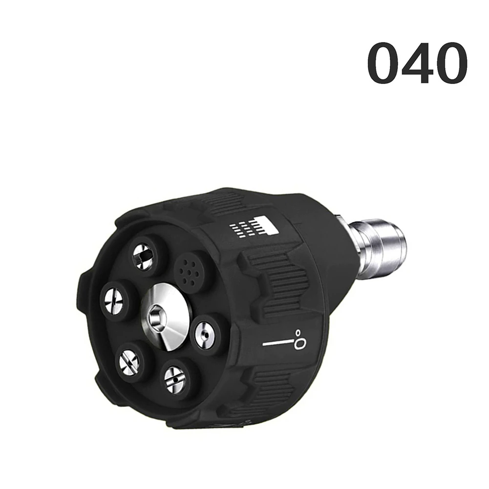 Pressure Washer Nozzle Adjustable Nozzle High-Pressure Cleaning Powerful Cleaning Performance Reduces Fatigue 1 4 Inch