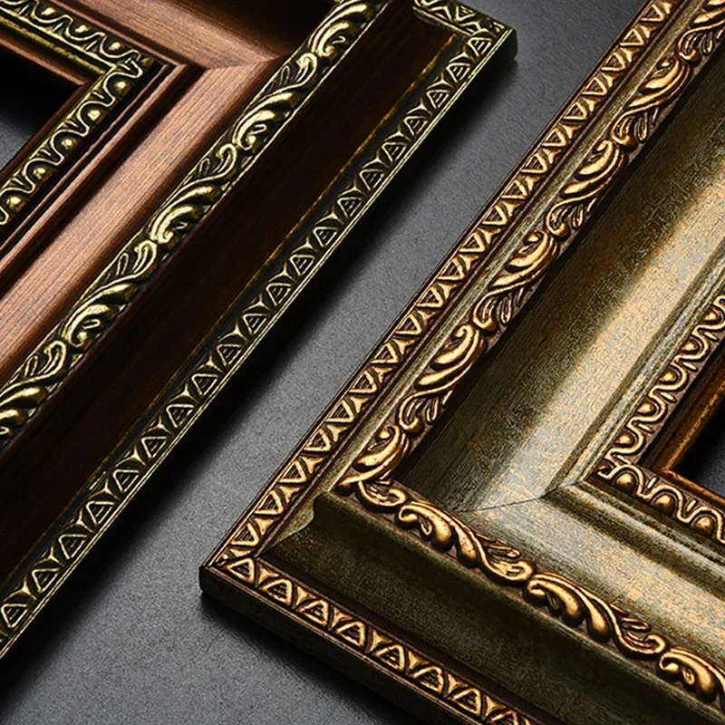 Cuadro con Marco Dorado, Pinturas al Óleo, Arte de Pared, Marcos para Cuadros, Bordados, Decoración del Hogar, Porta Retrato Digital, Regalo Personalizado