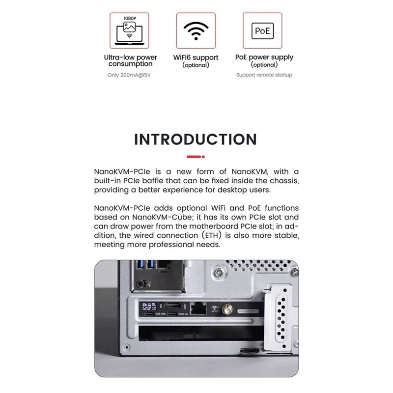 New--Nanokvm-Pcie Mini Remote Control Operation And Maintenance Server With POE For Pikvm