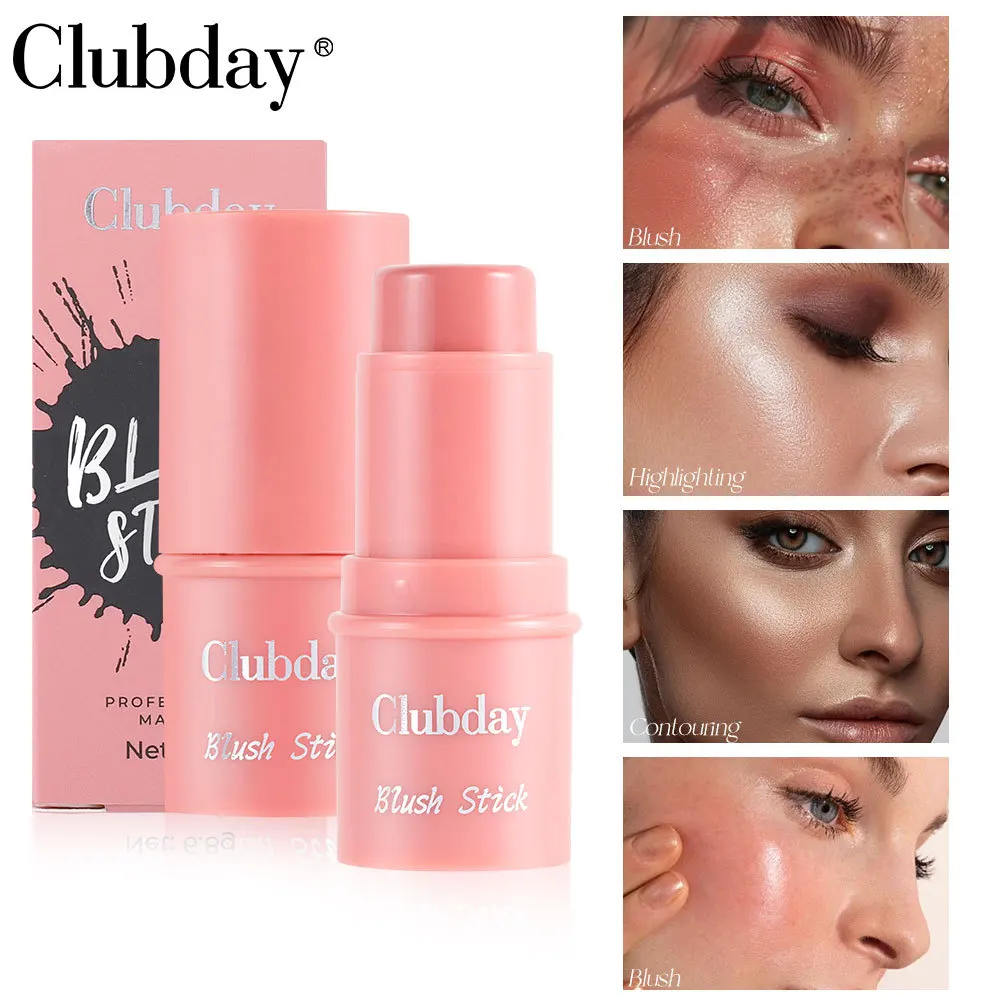 Blush Stick - Texture Opaca Effetto Gel per Contorno Viso e Illuminante, Facile Applicazione del Colore, Blush in Crema Impermeabile a Lunga Durata