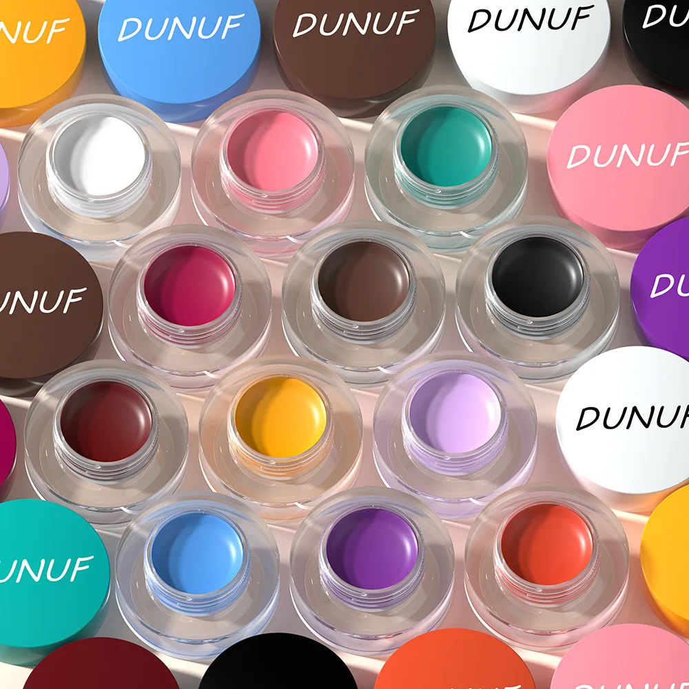 6 ألوان جل الحواجب وكحل ظلال العيون مجموعة مظهر طبيعي مقاوم للماء مقاوم للتلطخ طوال اليوم طقم مكياج الحواجب للاستخدام اليومي