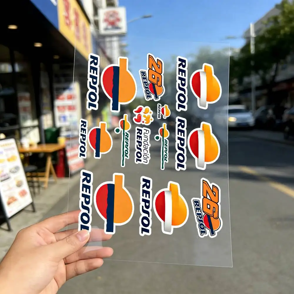 For repsol Reflective motorcycle stickers, 3M safety warning at night in the dark scooter helmets
