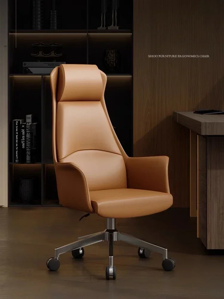 

Commerce Luxurious Office Chair Leather Comfort Mobile Computer Boss Executive Office Chair Bedroom Silla Office Furniture