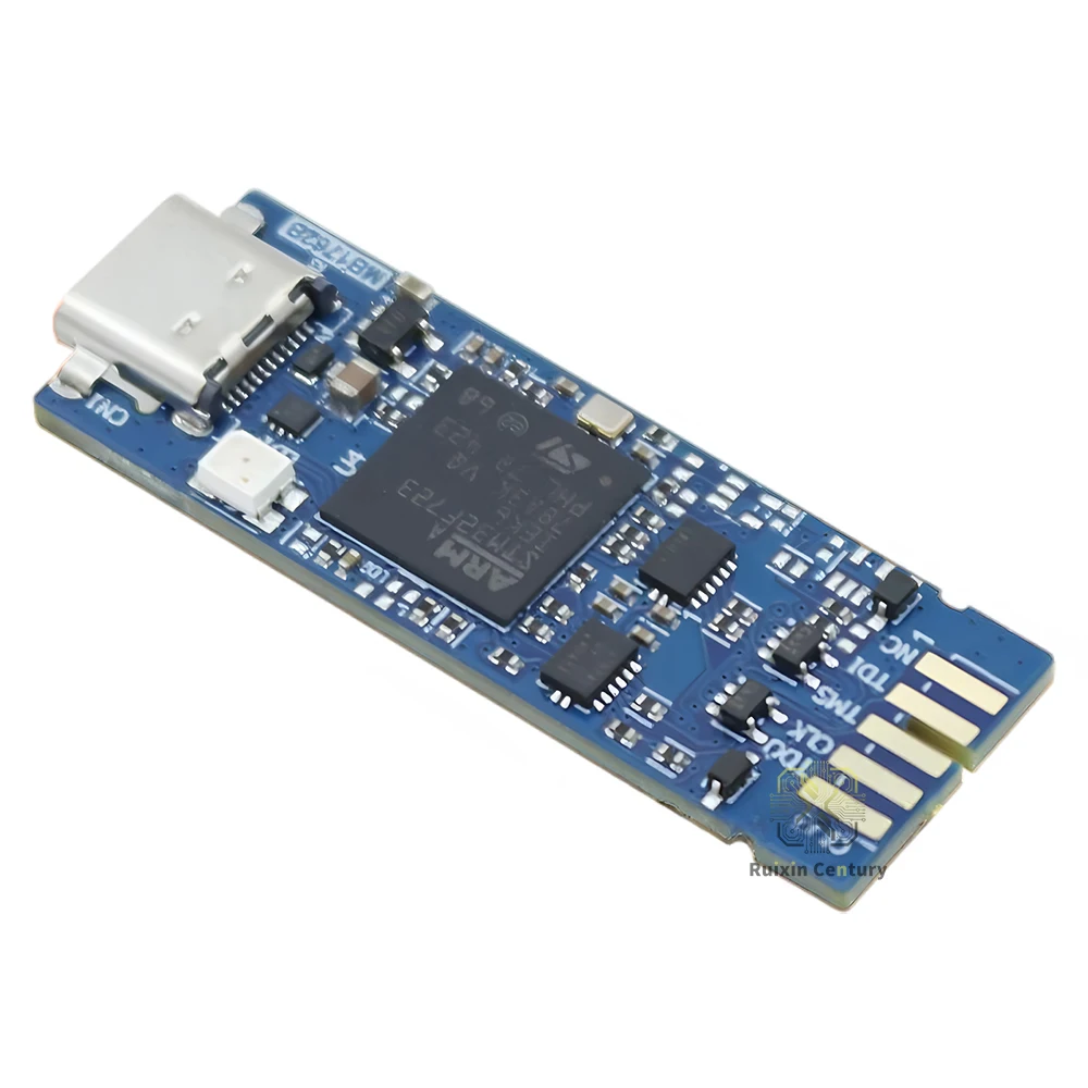 STLINK-V3MINIE для STM32: Компактный программатор-отладчик STLINK-V3 для работы в системе, 15x42 мм, USB Type-C, 21 МГц JTAG, 24 МГц SWD, Оригинал