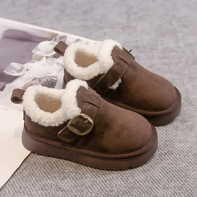 Fashionable Girl Anti Slip Winter Retro Girls Short Boots New Child Soft Soled Comfortable Men Women Versatile Child Autumn Boot