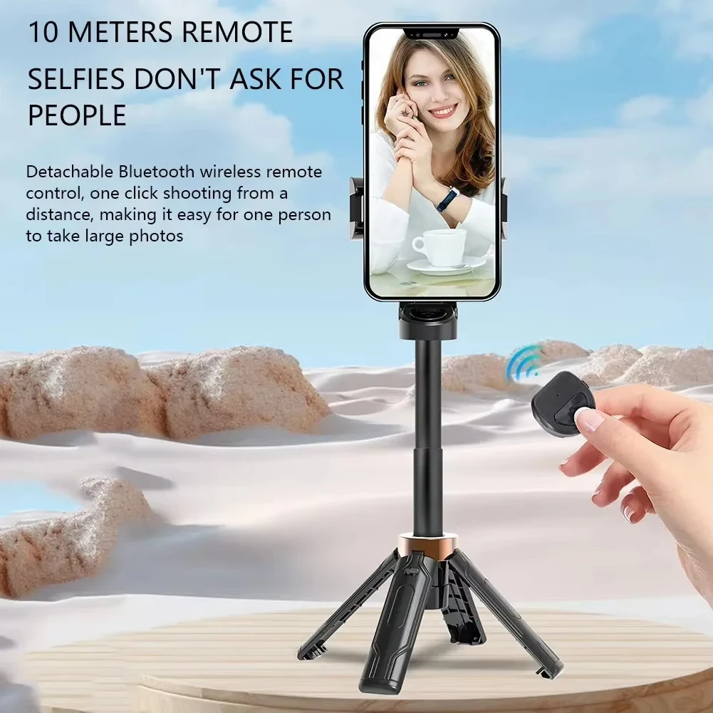 Super Mini Selfie Stick Portable Phone Holder Shooting Aid Versatile Integrated Design Bluetooth Remote For Live Broadcas