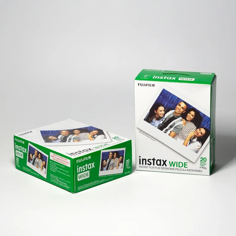 10-100 Sheets Instax Wide Photo Paper Film Fujifilm 5-inch Monochrome Instax White Edge For Fuji Camera WIDE 300/400 Link Wide
