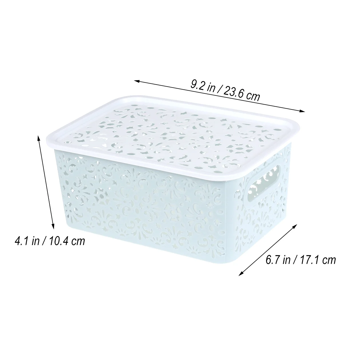 

Plastic Underwear Storage Box Hollow Out Basket Stackable Container Closet Bins Decorative Lidded Bra Socks Clothes Organizing