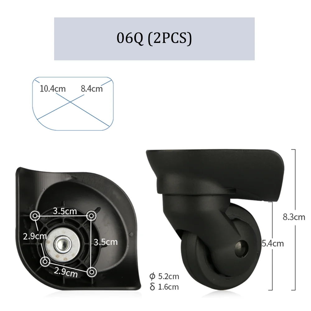 Suitcase Roda Substituição, Adequado para Samsung Suitcase, Trolley Case Polia, Rodízios duráveis, Caixa de senha, Peças de reparo