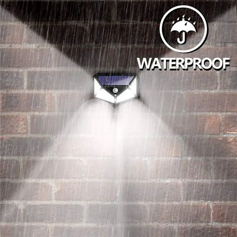 A19F-2Piece Outdoor Solar Powered Garden Lamp Waterproof Motion Sensor Solar High Quality Wall Garden