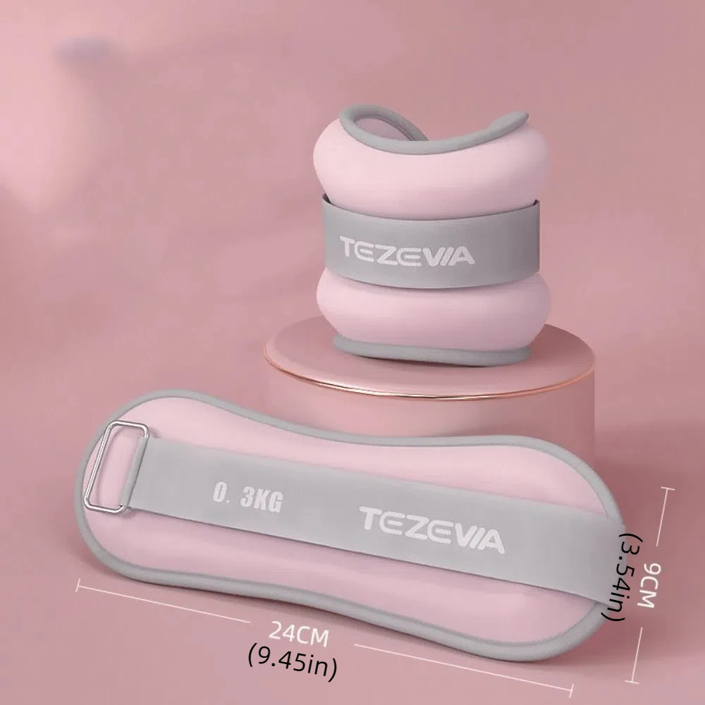 زوج واحد من سوار المعصم المقاوم للعرق، أوزان الكاحل المرجحة لليوجا قابلة للتنفس، مملوءة بالرمل العالمي #6