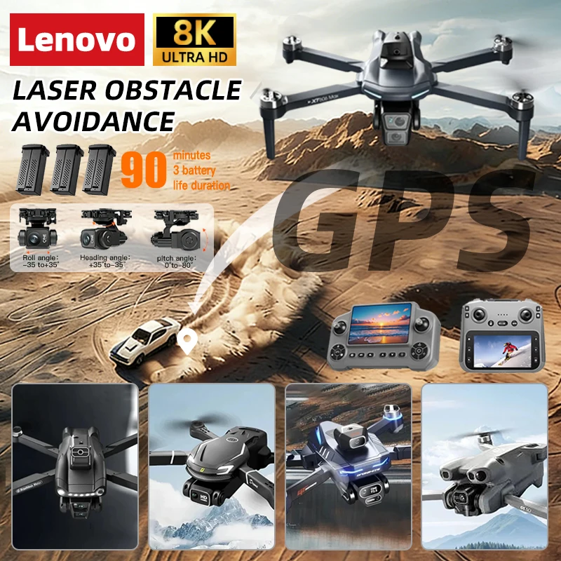 

Дрон M6 с пультом управления и экраном, профессиональная 8K-камера, 5G Wi-Fi, квадрокоптер с бесщеточным двигателем для аэрофотосъемки, оригинальный дрон