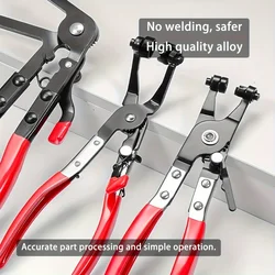 Wire Long Reach Hose Clamp Pliers Set Fuel Oil Water Hose Auto Tools,Hose Clamp Pliers for Fuel Oil & Water Hoses,Red