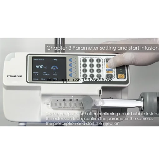 

Adjustable Electric Veterinary Syrnge Pump for Drug Micro Injecton factory