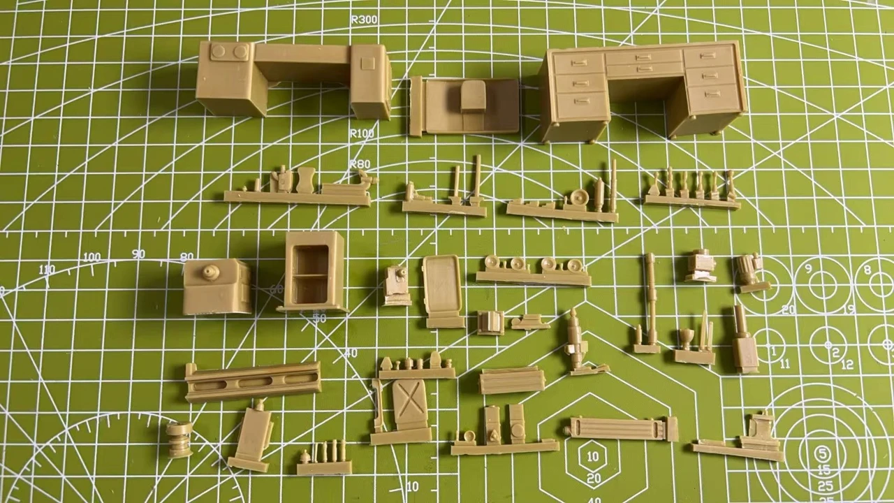 Kit d'assemblage de modèles en résine moulée sous pression 1:35, haute qualité, Kit de Table d'outils d'entretien de scène de la seconde guerre mondiale, non peint