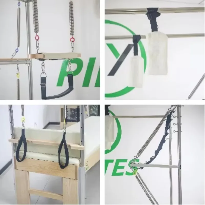 YTYIN مصلح بيلاتيس مدمج حسب الطلب مع إطار معدني/خشبي للمنزل والاستوديو واللياقة البدنية واليوجا #3