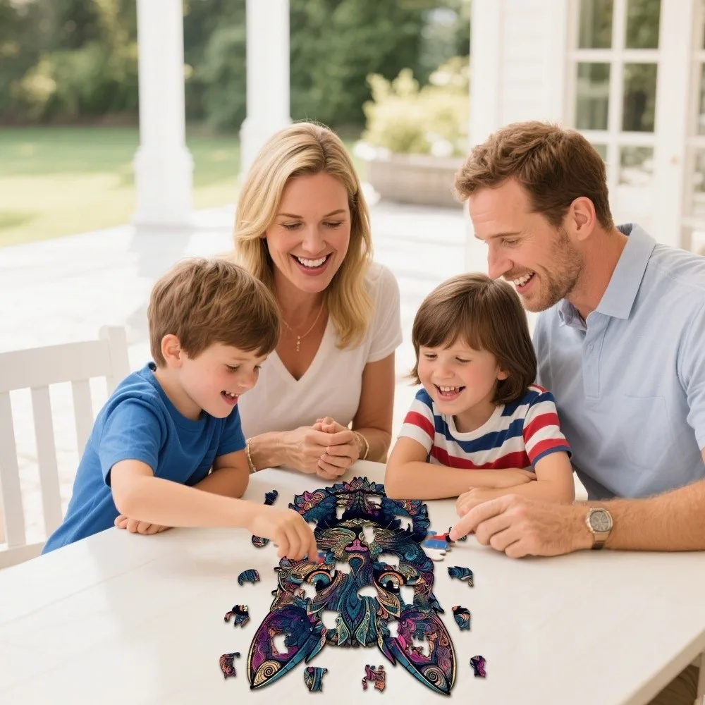 108/178 pezzi 2 dimensioni gatto puzzle stimolante pensiero Montessori forma di gatto puzzle unico forma animale puzzle giochi da tavolo