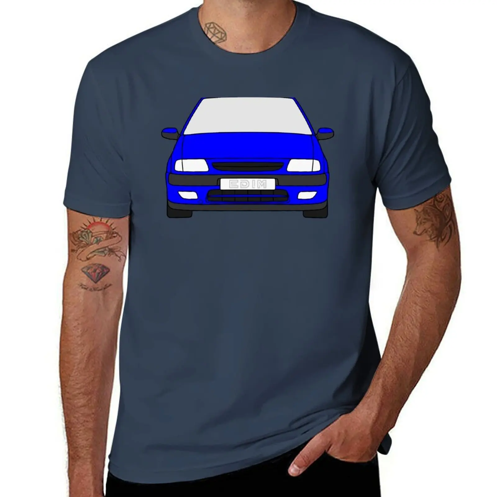 

Citroen Saxo VTS VTR 1996-1999 light blue color T-Shirt t shirt custom print T-Shirt