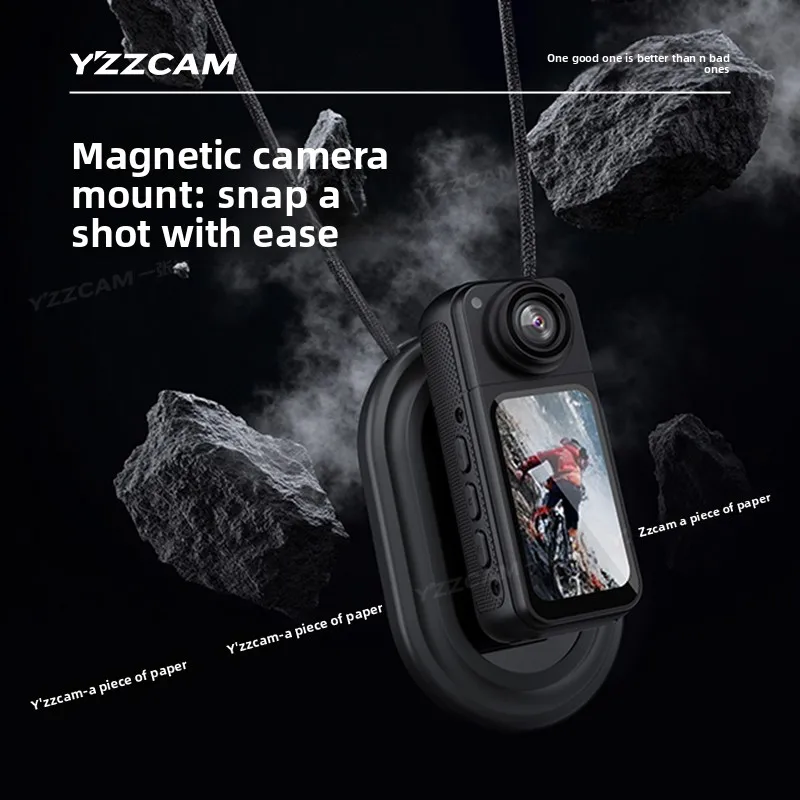 High definition vlog sports camera outdoor cycling helmet thumb camera recorder magnetic anti-shake rotary camera