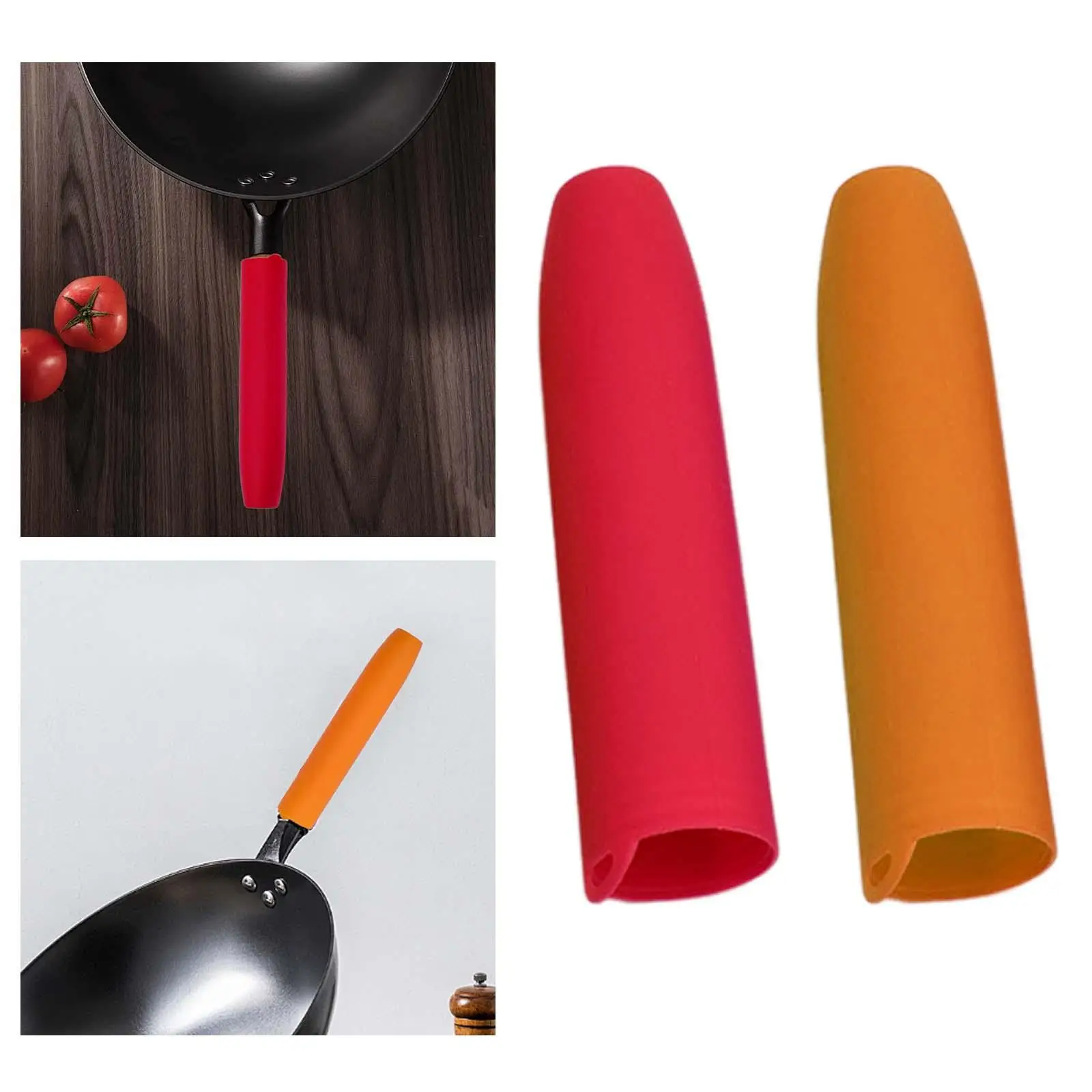 Funda para MANGO de olla resistente al calor, antideslizante, fácil de instalar, Gadget de cocina, cubierta protectora para el hogar, restaurante, sartén de cocina