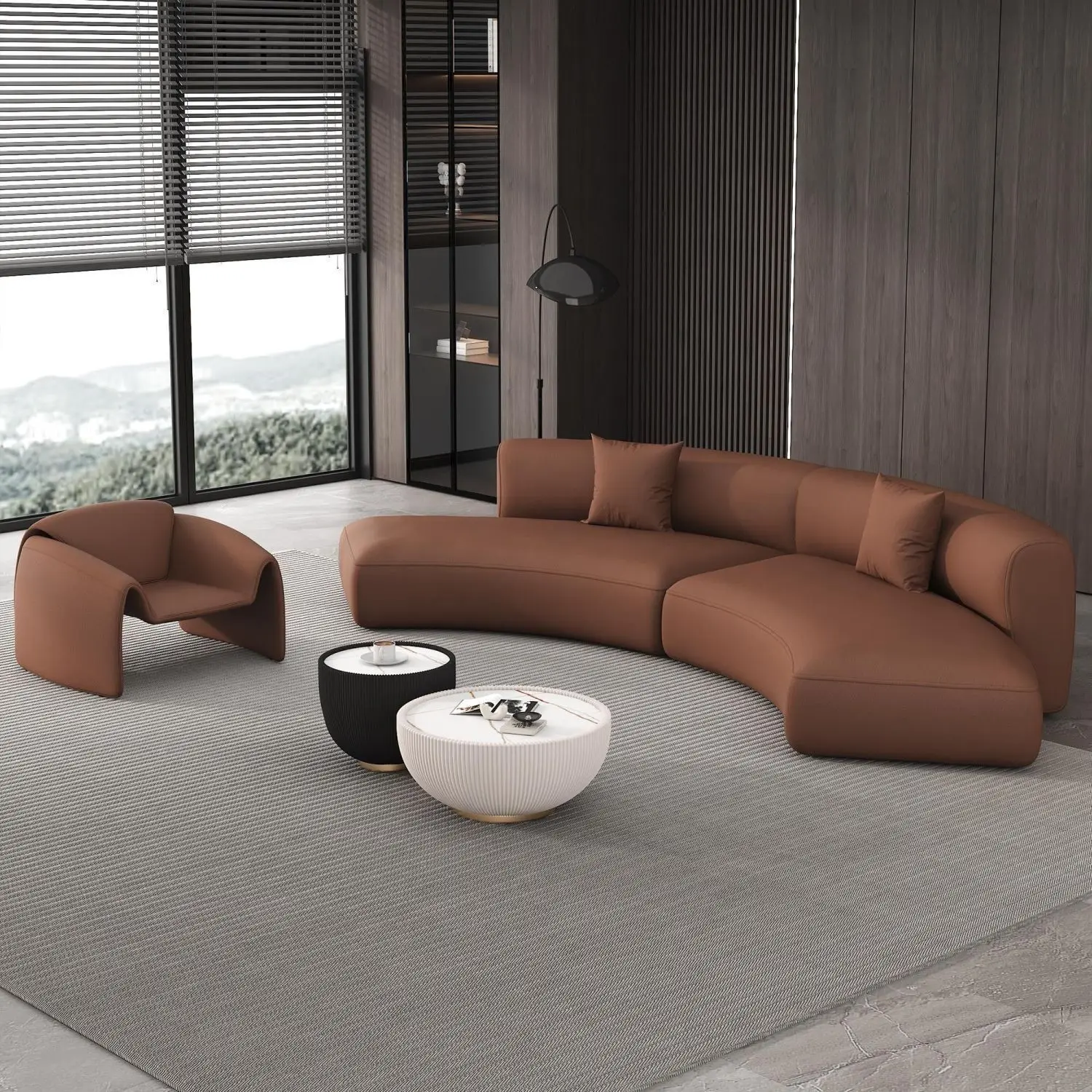Office rest, reception area, color matching, sofa, coffee table, combination, negotiation