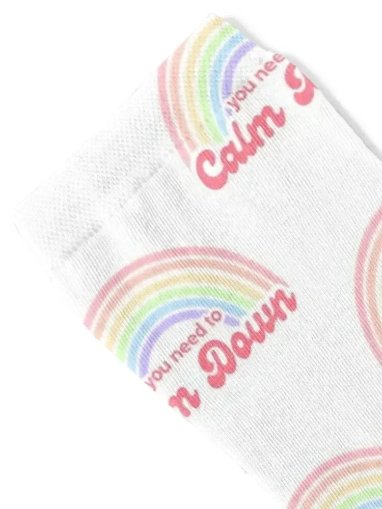 Vintage You need to Calm Down Socks kids Novelties essential Ladies Socks Men's