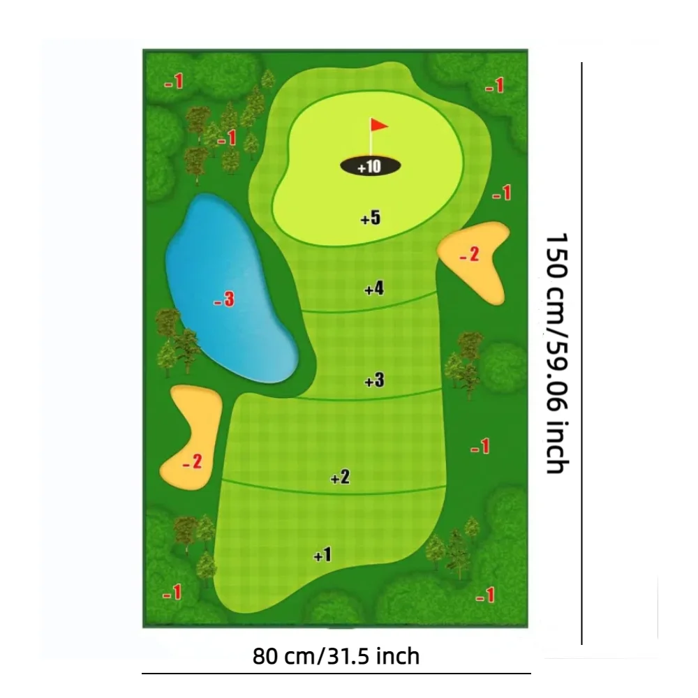 بساط ممارسة أرجوحة الجولف - مجموعة سجادة الضرب الخارجية مع سطح كرة لاصق من القطيفة، مثالية لجميع مستويات المهارات. #6