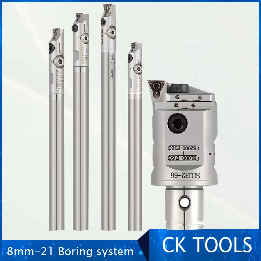 

0.005mm small boring rang 8mm 10mm 12mm 14mm 16-21mm SDJ Adjustable Fine Boring Head With Anti-vibration Boring Bar