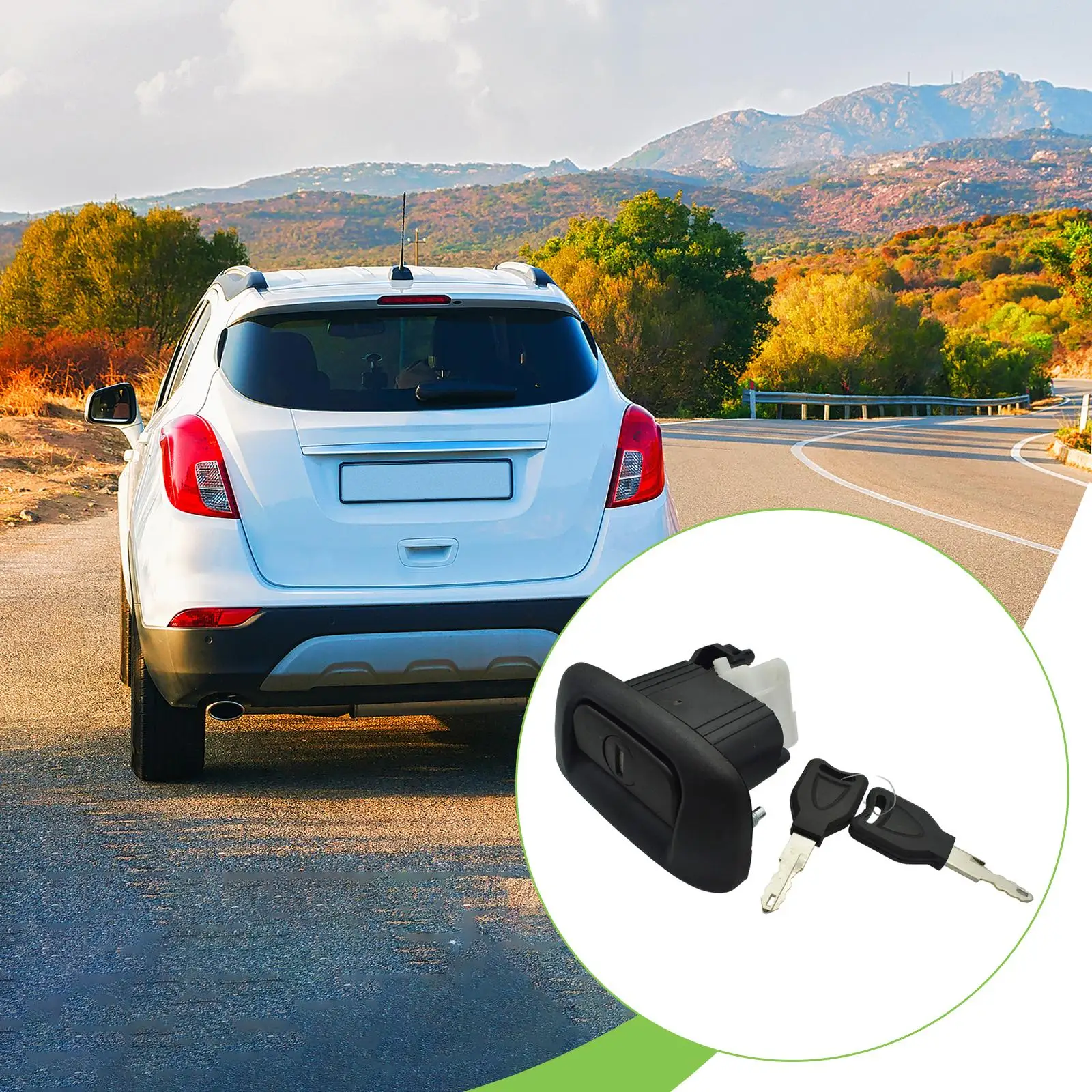 Rear Tailgate Boot Lock Black Plastic Direct Fit Opener Switch Repair Kit for Renault Thalia Logan Clio Sedan