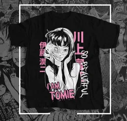 일본 Tomie Junji Ito 만화 애니메이션 인기 트렌드 티셔츠, 긴팔 또는 반팔, 매우 아름다운