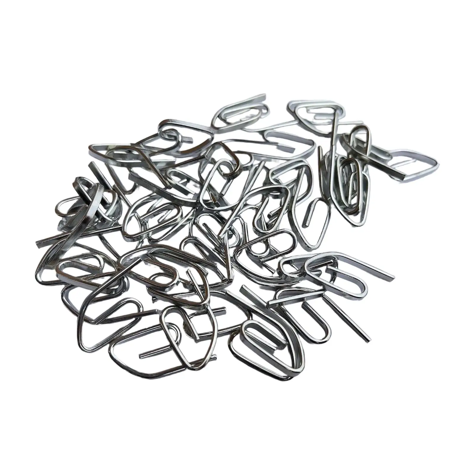Convenient Pin on Hooks Metallic Finish Curtain Hooks Tieback Holder for Bedroom Living Room and Offices
