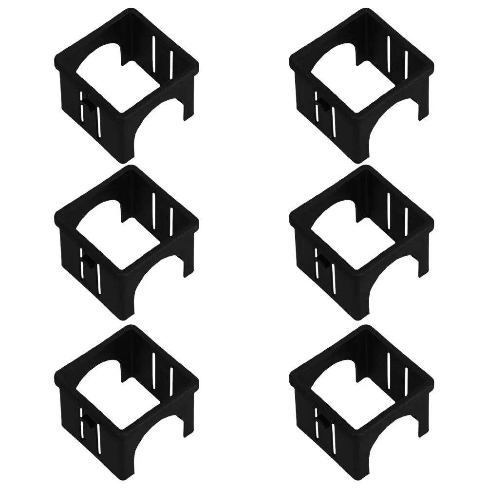 

6 Pcs Fitness Equipment Hollow Sleeve inside Square Tube Converter Machine Insert Glide Protector Slide Black